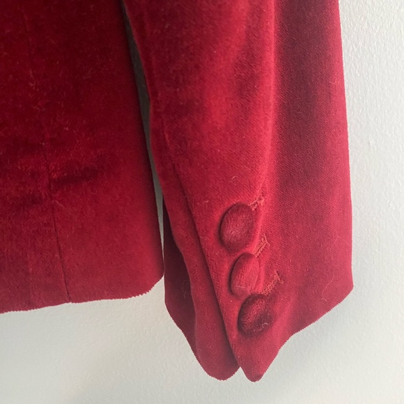 Altuzarra for Target Long Sleeve Red Velvet Blazer Jacket S/P - Picture 6 of 6